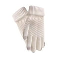 thumbnail image 1 of Women's Winter Touch Screen Gloves - Cold Weather Warm Lined Knit Gloves with Elastic for Texting & Outdoor Activities, 1 of 5