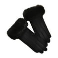 thumbnail image 1 of Women's Winter Touchscreen Gloves Fleece-Lined Warm Gloves Fuzzy Cuffs Cute Gloves for Cycling & Cold Days, 1 of 2