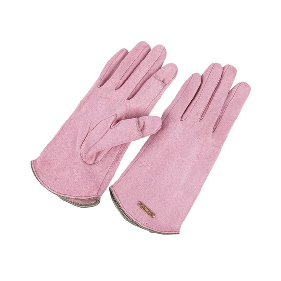 Women's Winter Touchscreen Gloves in Solid Colors with Soft Thick Material for Warmth and Flexibility