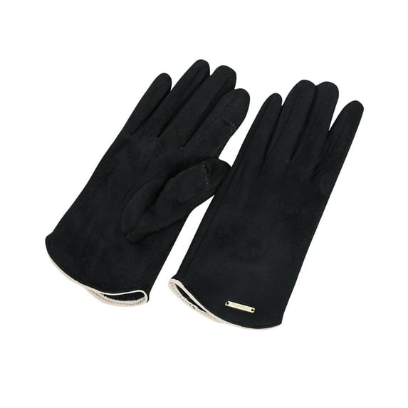 Women's Winter Touchscreen Gloves in Solid Colors with Soft Thick Material for Warmth and Flexibility