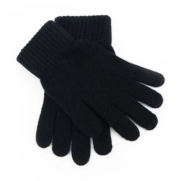 Women's Winter Touchscreen Gloves with Solid Color Splice Design for Cold Weather and Daily Use