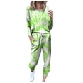 thumbnail image 1 of Women's Winter Two-Piece Fashionable Long-Sleeved Trousers Casual Suit,Mint Green 1,3XL, 1 of 3
