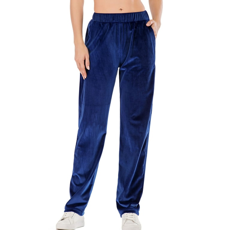 Women's Winter Velvet Tracksuit Pants Lined Sweatpants Fleece