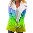 thumbnail image 1 of Women's Winter Warm Caots Fashion Zip Up Plus Size Composite Plush Button Lapels Jacket Outwear Coat, 1 of 5