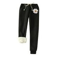 thumbnail image 1 of Women's Winter Warm Fleece Joggers Pants Fleece Lined Athletic Active Sweatpants, 1 of 6