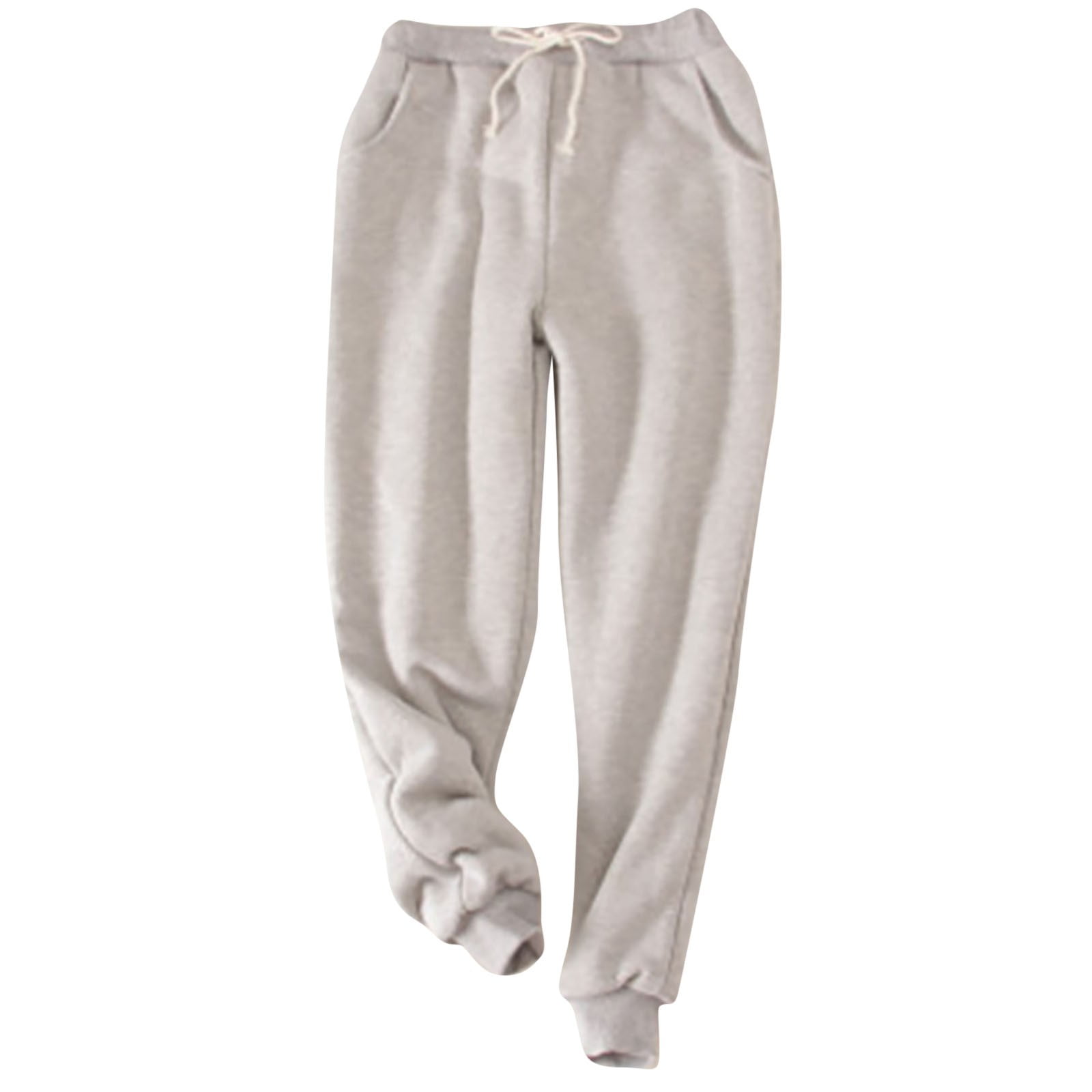 Women's Winter Warm Fleece Joggers Pants Sherpa Lined Athletic Active Sweatpants Thickened Warm