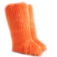 thumbnail image 1 of Women's Winter Warm Fluffy Faux Fur Knee High Snow Boots -Fashionable & Cozy Non-Slip Sole Long Boots, 1 of 5