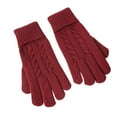 thumbnail image 1 of Women's Winter Warm Knit Gloves Touch Screen Texting Gloves Elastic Cuff Casual Driving Gloves for Outdoor Cold Weather, 1 of 5