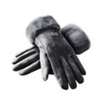 thumbnail image 1 of Women's Winter Warm Lined Full Finger Driving Gloves Gray One Size, 1 of 6