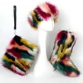 thumbnail image 1 of Women's Winter Warm Plush Headband, Handbag, Snow Boots and Fur Three Piece Set with Fleece Imitation Fur Mid Top Boots, 1 of 1