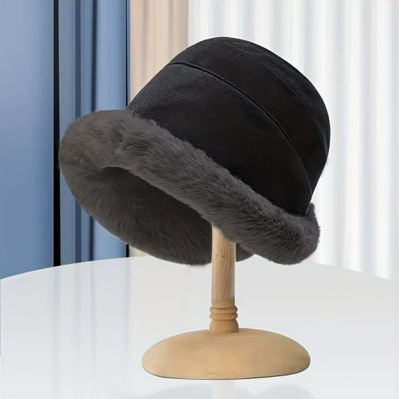 Women's Winter Warm Plush Thickened Earflap Fisherman Hat, Christmas Gift