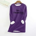 thumbnail image 1 of Women's Winter Warm Sherpa Lined Fleece Sweatshirts,Yes I'm Still Freezing Me Womens Winter Warm Sherpa Fleece Lined Tunic Tops Round Neck Long Sleeve Sweatshirt Pullover Sweater, 1 of 3