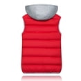 thumbnail image 1 of Women's Winter Warm Short-Sleeve Vest - Fashion Solid Color Button Casual Loose Top, Red, XXXL, 1 of 3