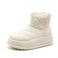 thumbnail image 1 of Women's Winter Warm Snow Boots, Waterproof Mid Calf Boots Outdoor Anti-slip Height Increase Shoes Warm Comfortable Winter Shoes, 1 of 6