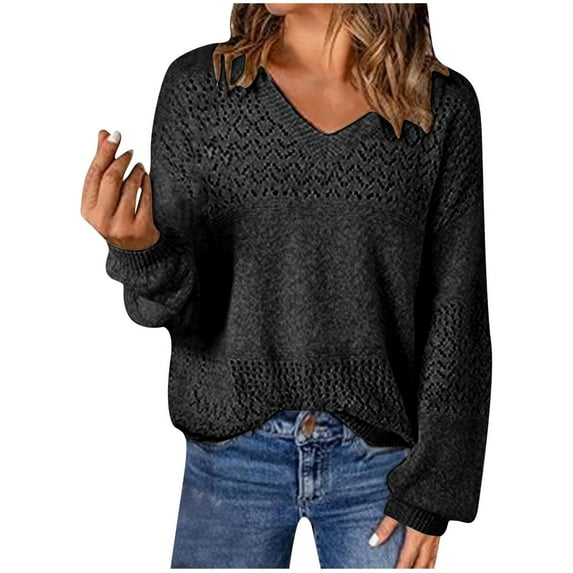Women's Winter Warm Sweaters Solid Corduroy Oversized Botton Long Sleeve Casual Loose V Neck Black Fall Clothing (XL)