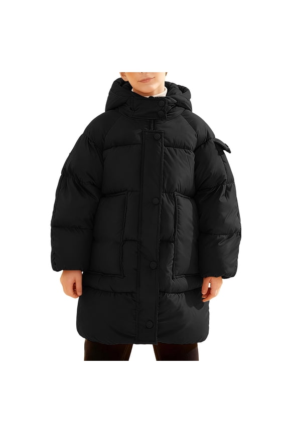 Women's Winter Warmth Ensuring Thickened Hooded Coat for Chilly Days – Stylish and Comfy Long Down Jacket for Cold Weather