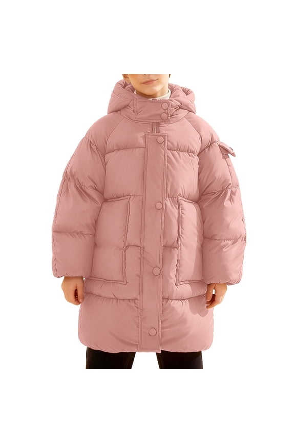 Women's Winter Warmth Ensuring Thickened Hooded Coat for Chilly Days – Stylish and Comfy Long Down Jacket for Cold Weather