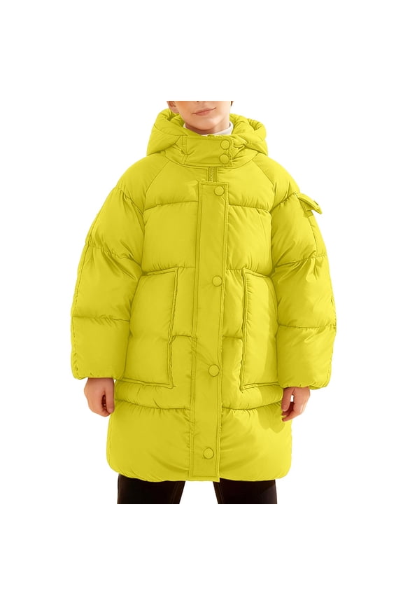 Women's Winter Warmth Ensuring Thickened Hooded Coat for Chilly Days – Stylish and Comfy Long Down Jacket for Cold Weather