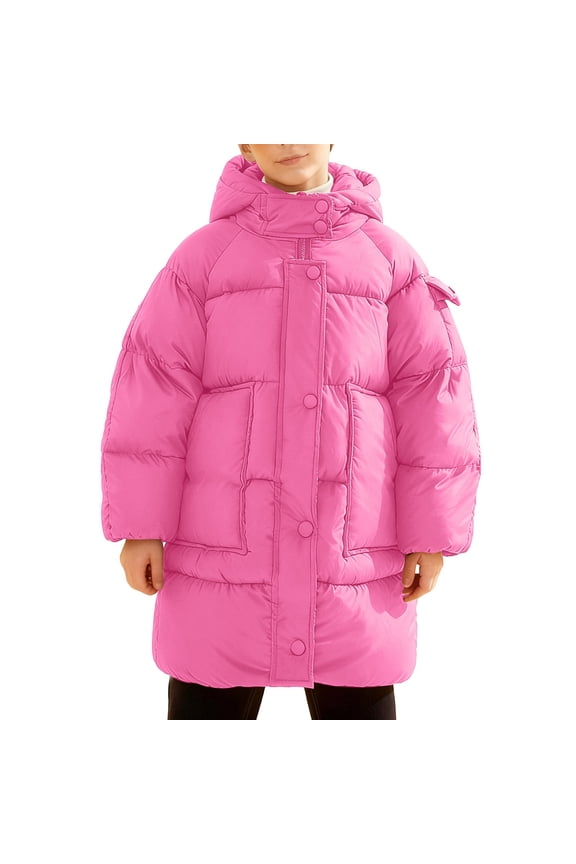 Women's Winter Warmth Ensuring Thickened Hooded Coat for Chilly Days – Stylish and Comfy Long Down Jacket for Cold Weather