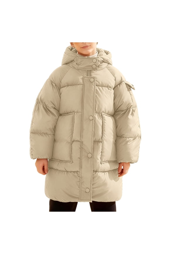 Women's Winter Warmth Ensuring Thickened Hooded Coat for Chilly Days – Stylish and Comfy Long Down Jacket for Cold Weather