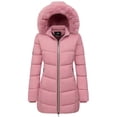 thumbnail image 1 of Winter Coats for Women Quilted Winter Jacket Windproof Puffer Parka Coat, Pink S, 1 of 7