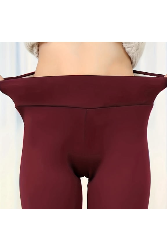 Women's Winter Wool Leggings Stretchy Lined Tights For Warmth And Comfort Mens Base Layer Pants Underwear Pants for Women E Cold Thermal Underwear Bottoms Men Thermal Pant Thermals Underwear Silk Long