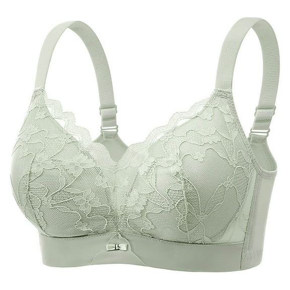 Women's Wire-Free Push-Up Bra Lace Full Coverage Bras Supportive Daily Bras