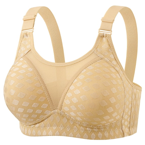 Women's Wirefree Bra Full Coverage Plus Size Non Padded Support for Large Bust Comfort Seamless Bra