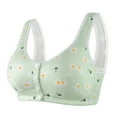 thumbnail image 1 of Women's Wirefree Bra Plus Size Soft Cup Bras Seamless Front Closure Sports Bra Comfortable Breathable Base Bra Underwear, 1 of 3