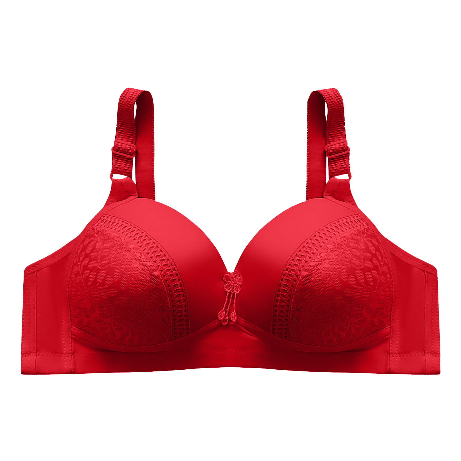 Women Sports Bra Seamless Comfortable Soft Breathable Ladies Lace Bras(red