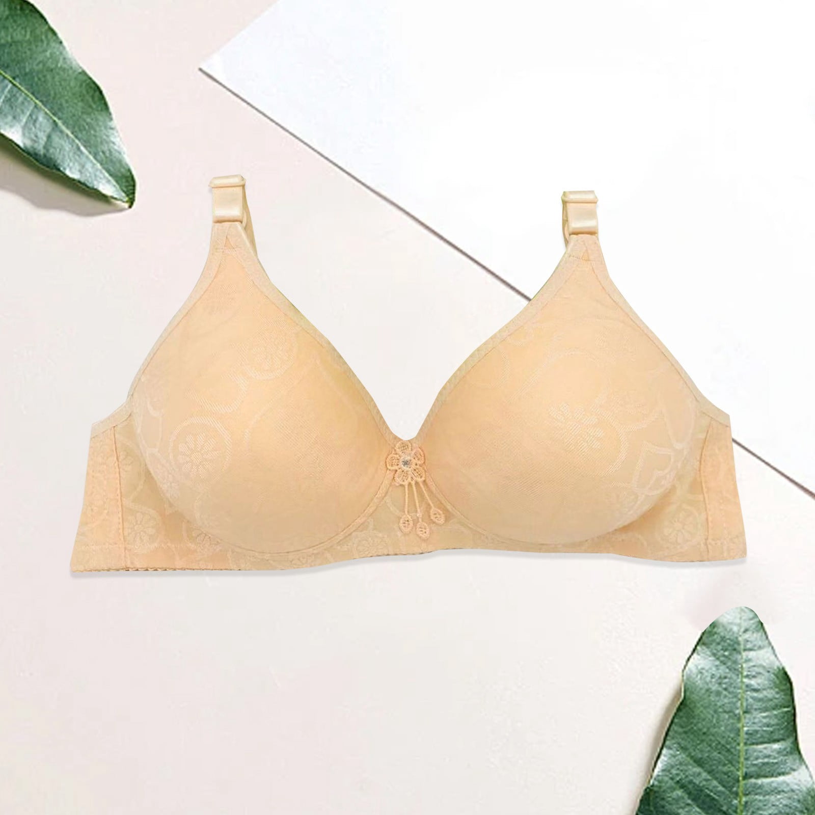Reggiseno GODDESS Donna Taglie Forti Coppa Morbida – Celeste, Senza Ferretto, Cotone Ed Elastan - 3
