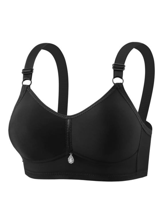 Women's Wireless Bra Lightly Lined No Bulge Smoothing Bralette Everyday Comfort Fit with Removable Pads