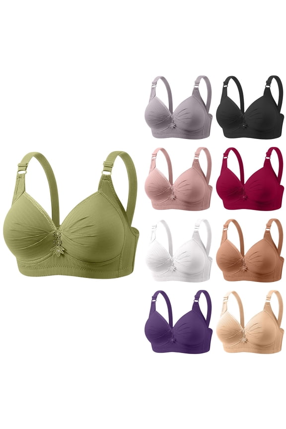 Women's Wireless Bra for Small Chest Thin Seamless Lingerie, Petite Fit Breathable Underwear, No Steel Ring Soft Support Bralette, Invisible Bare Sensation Top, Lightweight Daily Shaping Bra