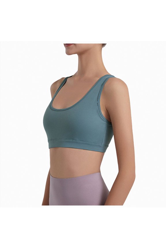 Women's Wireless Bra, Ultimate Lift, Moisture-Wicking(Blue,M)