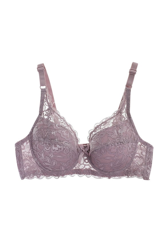 Women's Wireless Bras Full Coverage Lace Wire Free Bra No Underwire Push up Bra Breathable Comfort Everyday Bralettes