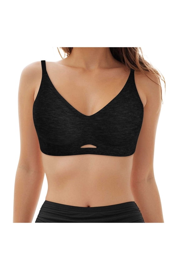 Women's Wireless Bras Full Coverage Seamless Supportive, Back Smoothing T-Shirt Bra with Padded Everyday Bra Strapless Bra for Teens Nursing Bras Pack