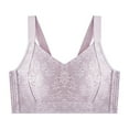 thumbnail image 1 of Women's Wireless Comfort Bra Full Coverage No Underwire Soft Bralette Everyday Support Breathable Lace Tops for Plus Size, 1 of 1