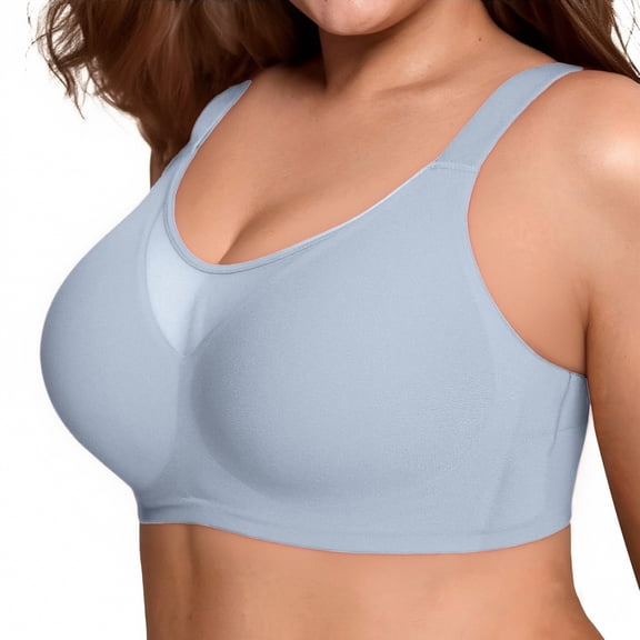 Women's Wireless Comfortable Soft Bra Full Coverage Everyday No Show Bra with Support