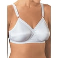 thumbnail image 1 of Women’s Wireless Cross and Shape Bra, 2-Pack, White, 36B, 1 of 5