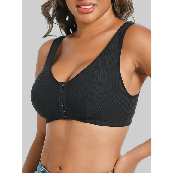 Women's Wireless Front Closure Bra,Women's Sports Bra,High Support Comfort Wirefree Bras