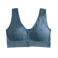 thumbnail image 1 of Women's Wireless Front Closure Breathable Sports Bra, Adjustable Straps Wide Straps for Yoga Gym Workout, Comfortable, 1 of 6