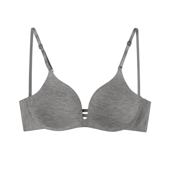 Women's Wireless Front Closure Push Up Bra, Beautiful Back Small Bust for Everyday Wear, Comfortable, Soft, Breathable