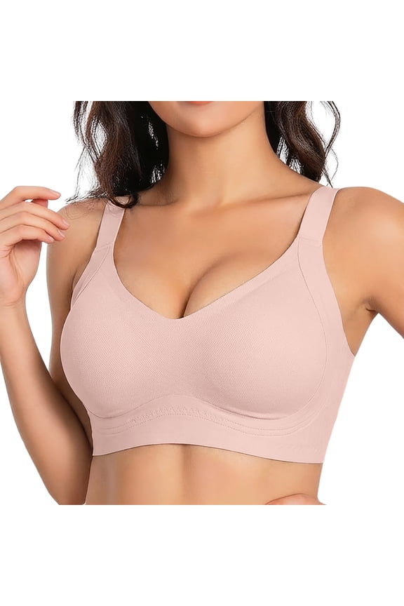 Jelly Bra for Women–Anti-Sag Lift Without Underwire, Full Coverage Wireless Support, Seamless Jelly Strip Comfort