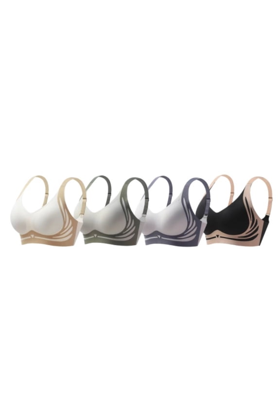 Women’s Wireless Lifting Bra, Push Shape Side Coverage Design, Smooth Support Fit, Soft Comfortable Everyday Undergarment