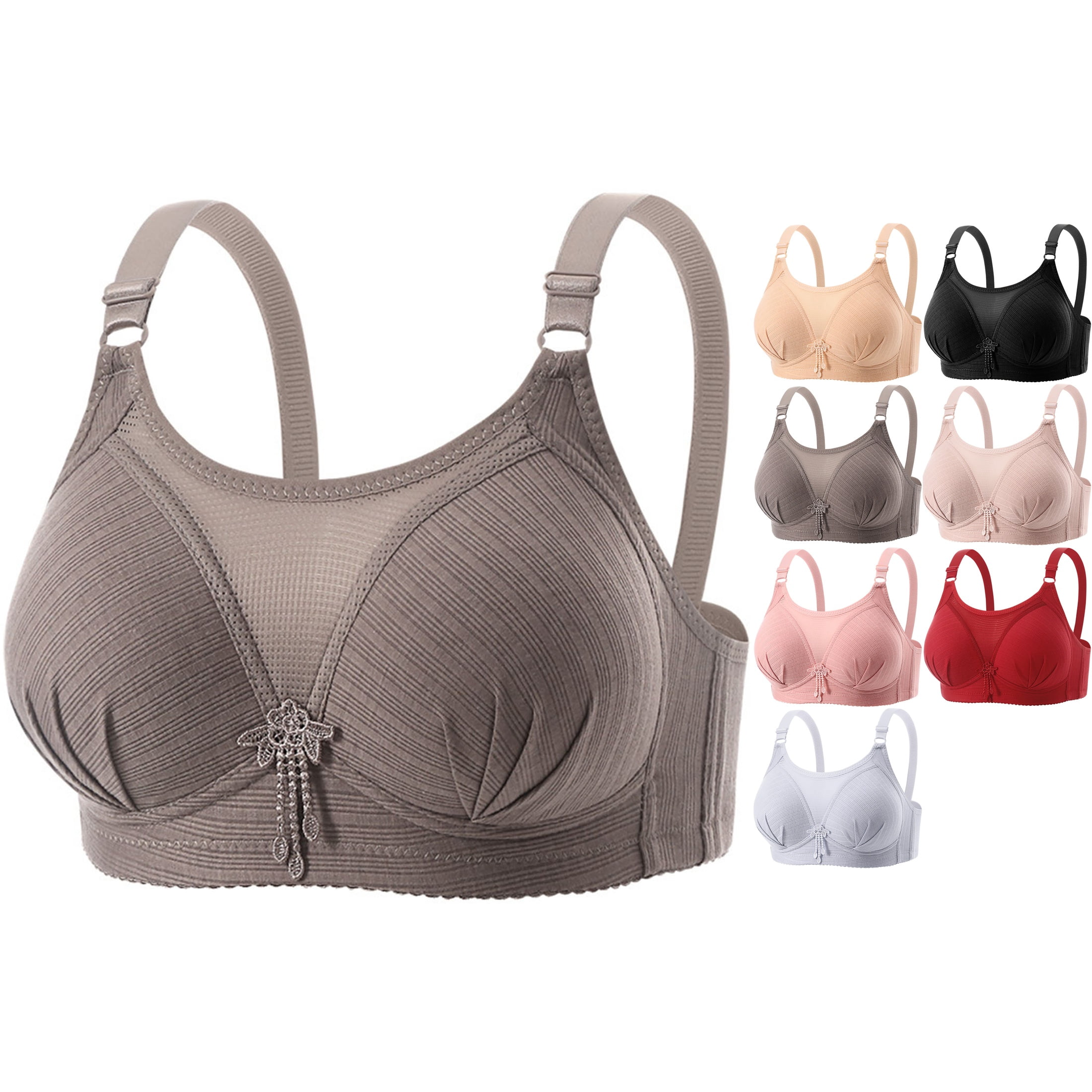 Women's Wireless Minimizer Bra Full Coverage Unlined Support and Lift ...