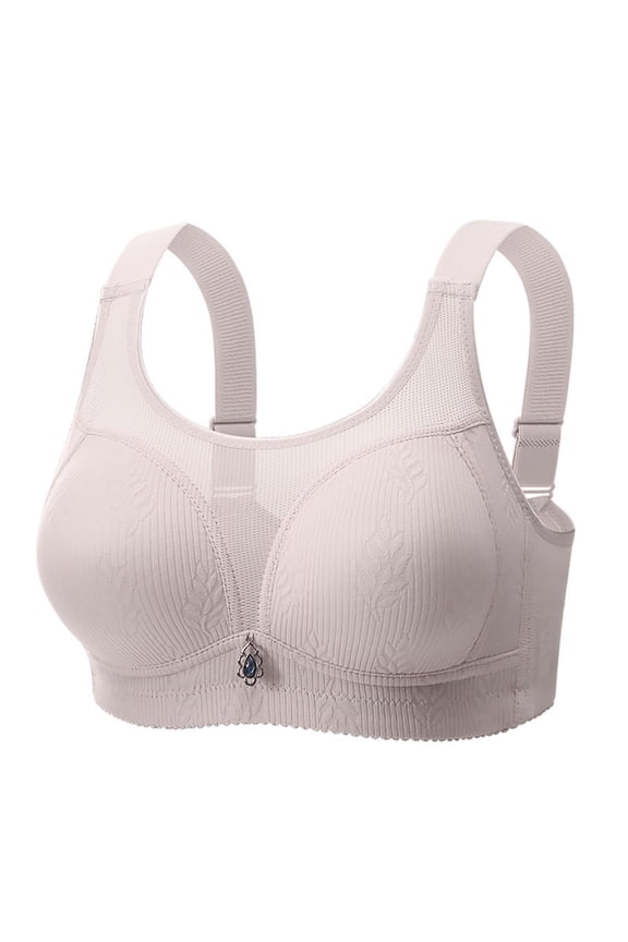 Women's Wireless Minimizer Bra Plus Size Non-Padded Soft Full Figure Bras Breathable Comfy Solid Color Bralettes