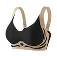 thumbnail image 1 of Women's Wireless Nursing Bra - Front Open Seamless Comfort Bra with Padded Cups for Maternity, M-XXXL, 1 of 4