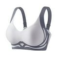 thumbnail image 1 of Women's Wireless Nursing Bra - Front Open Seamless Comfort Bra with Padded Cups for Maternity, M-XXXL, 1 of 4