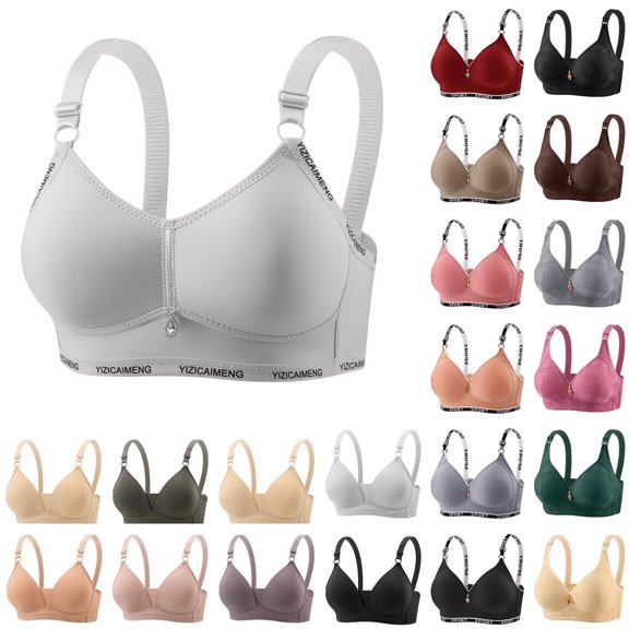Women's Wireless Padded Bra Soft Seamless Comfort Bra Adjustable Straps Lightweight Breathable Everyday Support for Daily Wear