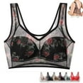 thumbnail image 1 of Women's Wireless Plus Size Supportive Seamless Jelly Bra Full Coverage Comfortable Push-Up No Underwire T-Shirt Bras, 1 of 5
